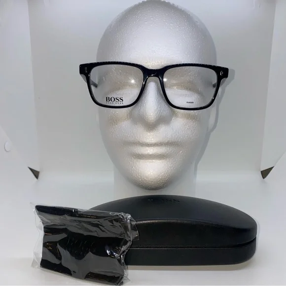 Hugo Boss Men's Eyeglasses BOSS/0957 BOSS0957 807 Black Optical Frame 50mm